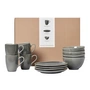Broste Copenhagen - Nordic Rain Tableware breakfast set, (12 pcs.)