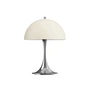 Louis Poulsen - Panthella 250 Portable V3 rechargeable LED table lamp, chrome / opal beige