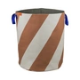 Mette Ditmer - Diagonal Laundry basket, Ø 40 x H 50 cm, brick red / sand