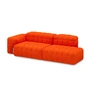 OUT Objekte unserer Tage - Henn Sofa 10, 245 x 105 cm, pure orange (Vidar 4 0542 by Kvadrat / Raf Simons)