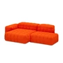 OUT Objekte unserer Tage - Henn Sofa 02, 245 x 140 cm, pure orange (Vidar 4 0542 by Kvadrat / Raf Simons)