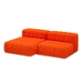 OUT Objekte unserer Tage - Henn Sofa 01, 210 x 140 cm, pure orange (Vidar 4 0542 by Kvadrat / Raf Simons)