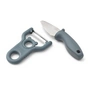 LIEWOOD - Pertense peeler and knife, whale blue (2-piece)