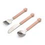 LIEWOOD - Tove children's cutlery, Peach / pale tuscany multi mix (3 pcs.)
