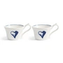 & klevering - Anouk Mug, heart, 100 ml, blue (set of 2)