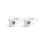 & klevering - Anouk Mug, heart, 250 ml, blue (set of 2)