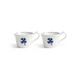 & klevering - Anouk Mug, cloverleaf, 250 ml, blue (set of 2)