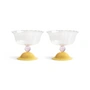 & klevering - Tulip Coupe glass, 300 ml, caramel (set of 2)