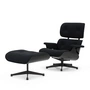 Vitra - Lounge Chair & Ottoman, black, chestnut black, nubia, anthracite / black (new dimensions)