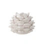 Bloomingville - Pine Candle holder, Ø 10 x H 8 cm, white