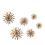 Bloomingville - Star Christmas ornament, natural (set of 6)