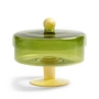 & klevering - Duo Storage jar Ø 22 x 20 cm, green / yellow