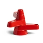 & klevering - Brute candle holder, h 17 cm, red