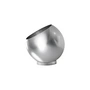 AYTM - Globe flower pot, Ø 17 x H 15.4 cm, silver / silver