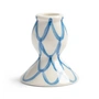 & klevering - Sirène Candle holder, Ø 7 x 8 cm, blue
