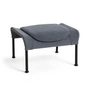 HAY - O2 Ottoman, black / gray (lift) (felt glides)