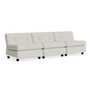 HAY - Amanta 3-seater sofa, cream beige / light gray ( HAY Story 102)