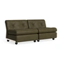 HAY - Amanta 2 seater sofa, cream beige / forest (Sense)