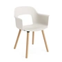 HAY - Layout 211 Armchair, oak / cream white (plastic glides)
