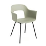 HAY - Layout 211 Armchair, black / pastel green (plastic glides)