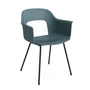 HAY - Layout 211 Armchair, black / ocean (plastic glides)