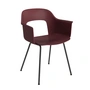 HAY - Layout 211 Armchair, black / bordeaux (plastic glides)