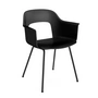 HAY - Layout 211 Armchair, black / black (plastic glides)