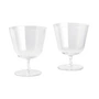 HAY - Curve Glass Steam, small, clear (set of 2)