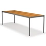 HOUE - FOUR Outdoor table, 270 x 90 cm, bamboo / dark gray