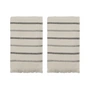 Meraki - True Towel, 50 x 100 cm, off-white / black (set of 2)
