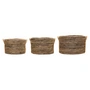 House Doctor - Dungi storage baskets, deep, black / natural (set of 3)