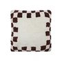 House Doctor - Chess Cushion cover, 50 x 50 cm, brown / off-white
