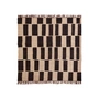 House Doctor - Graph Rug, 180 x 180 cm, nature / black