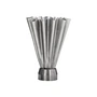House Doctor - Flood Vase, Ø 23 x H 33 cm, brushed silver finish
