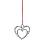 Rosendahl - Pearl Heart pendant H 6.5 cm, silver