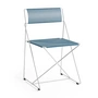 HAY - X-Line Chair, outdoor, hot-dip galvanized / powder blue