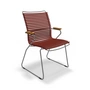 HOUE - CLICK Outdoor Dining armchair with high backrest, paprika
