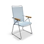 HOUE - CLICK Position outdoor armchair, dusty light blue