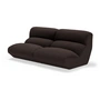 & Tradition - Hi Lo 2-seater sofa, configuration A, brown (fabric Kvadrat Vidar 0386)