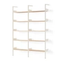 & Tradition - Rombe configuration A shelf, alabaster / oak veneer shelves