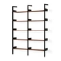 & Tradition - Rombe configuration A shelf, anthracite / shelves walnut veneer