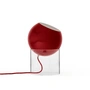 & Tradition - Topan VP13 table lamp, H 31.5 cm, clear / vermilion red