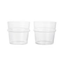 Ferm Living - Boya drinking glass, low, 30 cl, clear (set of 2)