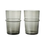 Ferm Living - Boya drinking glass, tall, 45 cl, smoky gray (set of 2)