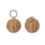 Ferm Living - Braided Baubles Christmas decorations, natural (set of 2)