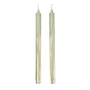 Ferm Living - Dryp Stick candles, white / teal green (set of 2)