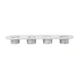 Ferm Living - Soothe 4 candle holders, aluminum silver