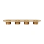 Ferm Living - Soothe 4 candlesticks, brass finish