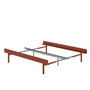 Moebe - Pull-out bed 90-180 cm, h 39 cm / high, terracotta