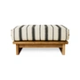 HKliving - Outdoor stool, teak / chalkstripe